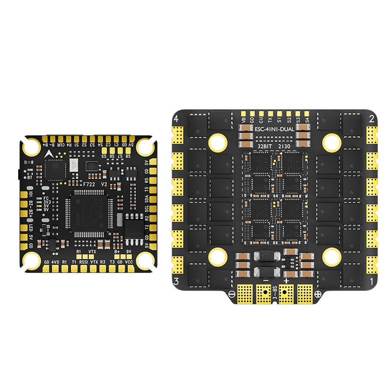 Aocoda-RC F7100 V2 Stack F722 V2 FC 100A 30100 AM32 ESC 30X30mm for Racing Drone