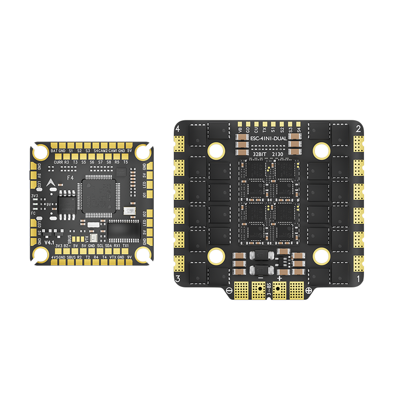 Aocoda-RC F4100 V4 Stack F405 V4 30100 AM32 100A 4in1ESC 30x30mm 3-6S for FPV Freestyle Drone