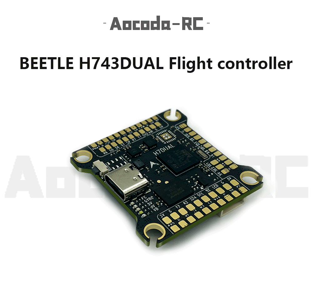 Aocoda-RC H743 flight controller MPU6000x1 BMI270x2 BMP280  BlackBox 128MB for Racing Drone