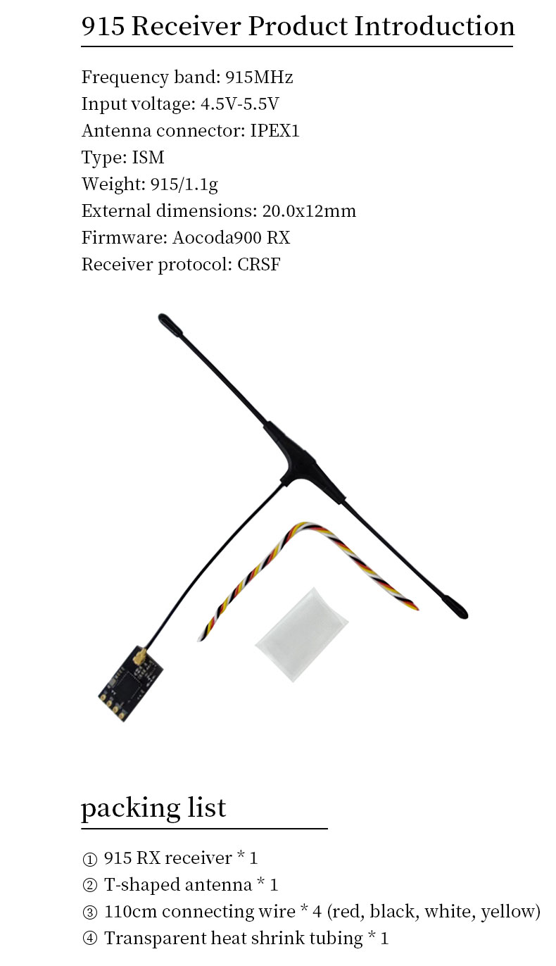ELRS 915/2.4G Receiver