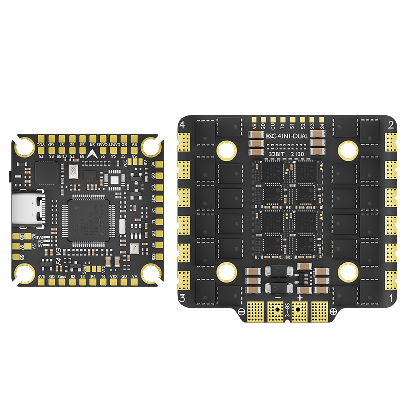 Aocoda-RC F4100 V3 Stack F405 V3 30100 AM32 100A 4in1ESC 30x30mm 3-6S for FPV Freestyle Drone