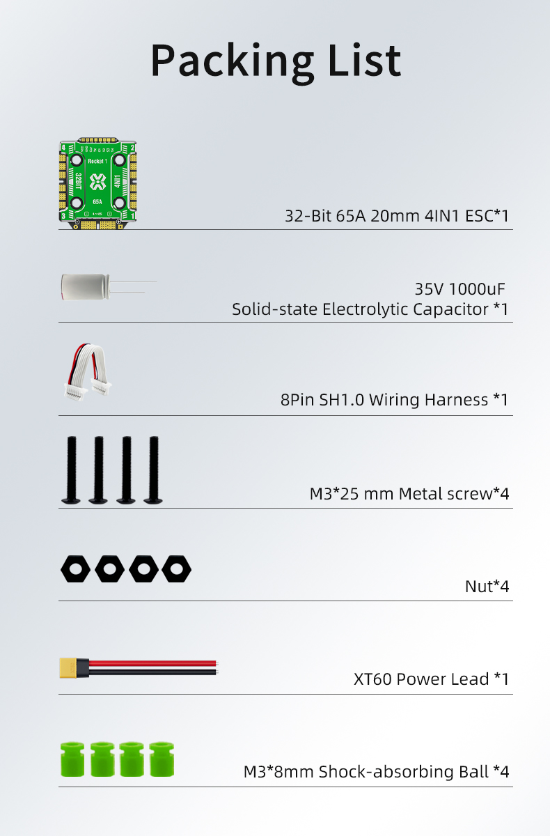 Aocoda-RC 2065 AM32 32Bit 65A 4-IN-1 ESC