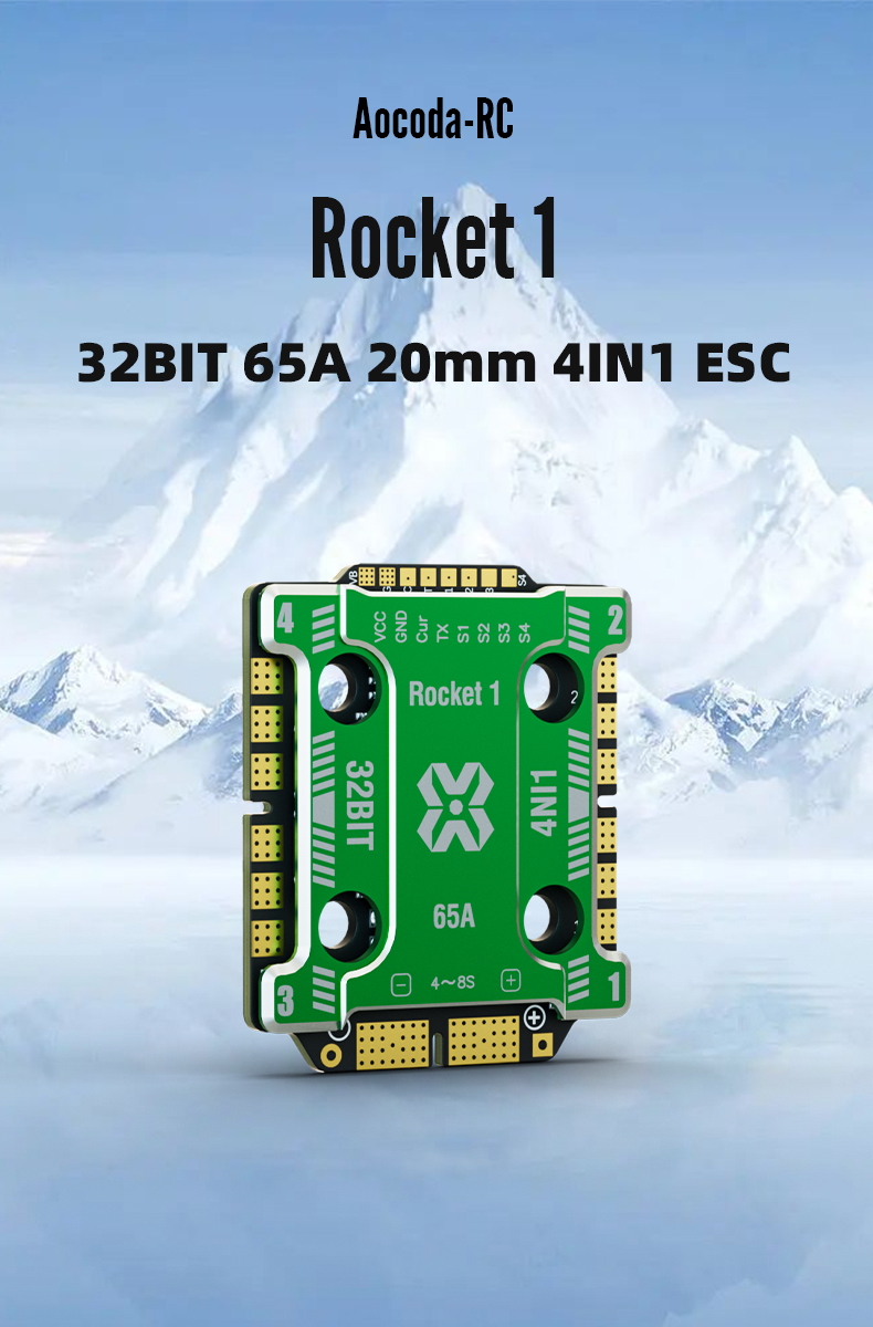 Aocoda-RC 2065 AM32 32Bit 65A 4-IN-1 ESC