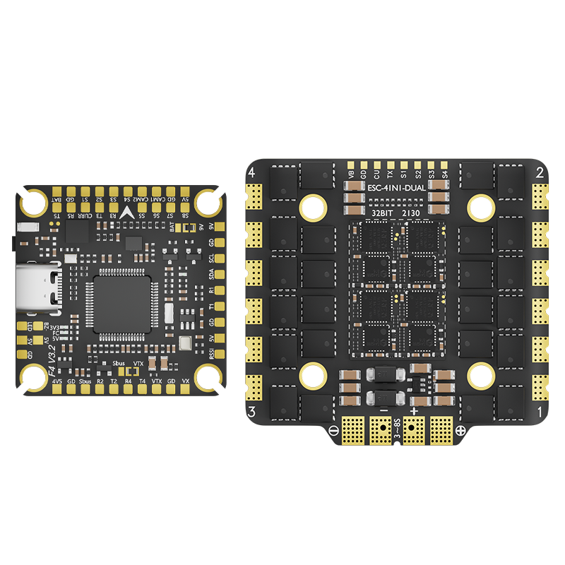 Aocoda-RC F480/90/100 V3.2 Stack F405 V3.2 FC+80A/90A/100A 32BIT 4in1 ESC 30x30mm for FPV Freestyle Drone
