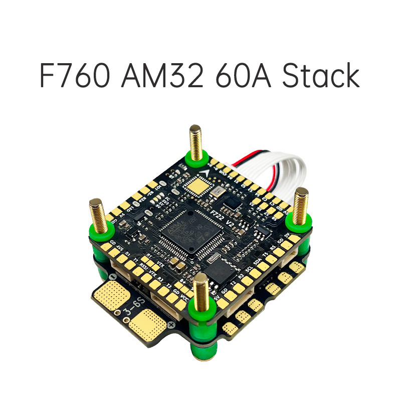 Aocoda-RC F760 Stack F722 V2 FC AM32 60A ESC 30X30mm for Racing Drone