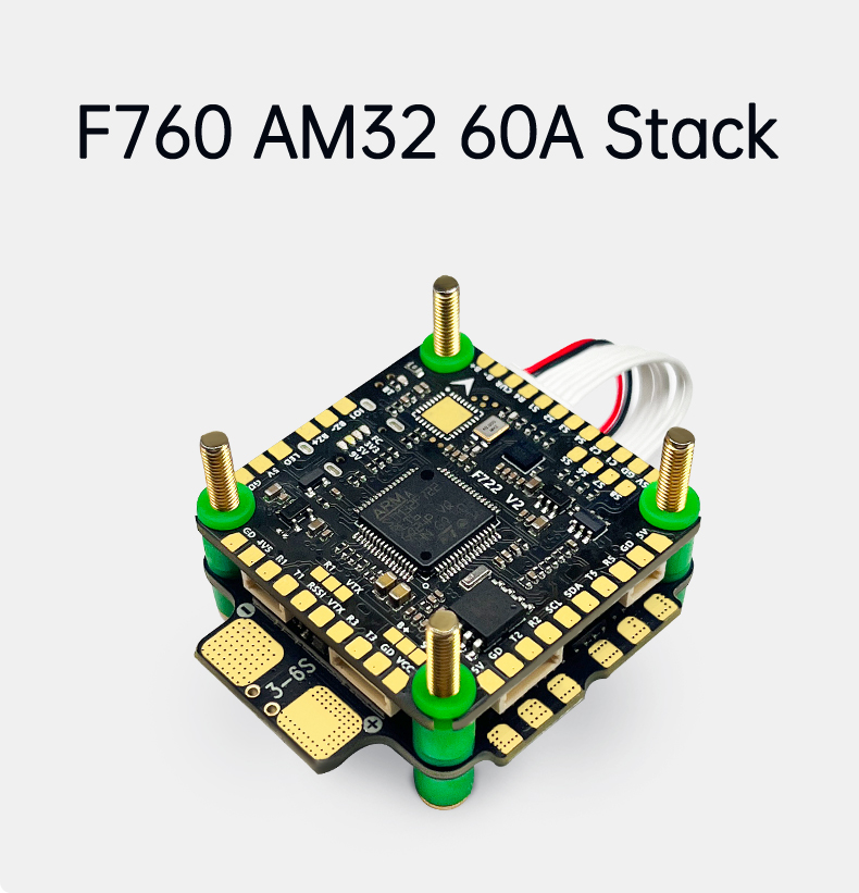 Aocoda-RC F760 Stack F722 V2 FC AM32 60A ESC 30X30mm for Racing Drone
