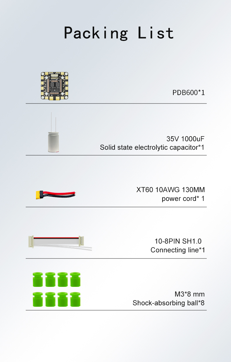 Aocoda-RC PDB600 8S/12S 600A PDB distribution board