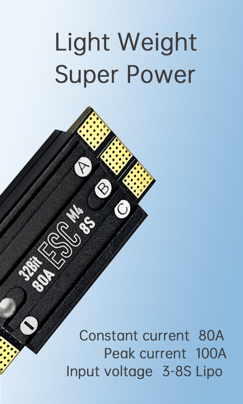Aocoda-RC 70A/80A 48K AM32 3-8S SINGLE ESC