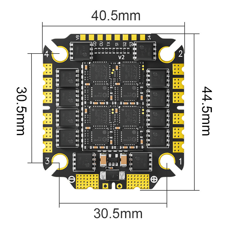Aocoda-RC 3055/3065/3075 AM32 32Bit 55A/65A/75A 4-IN-1 ESC