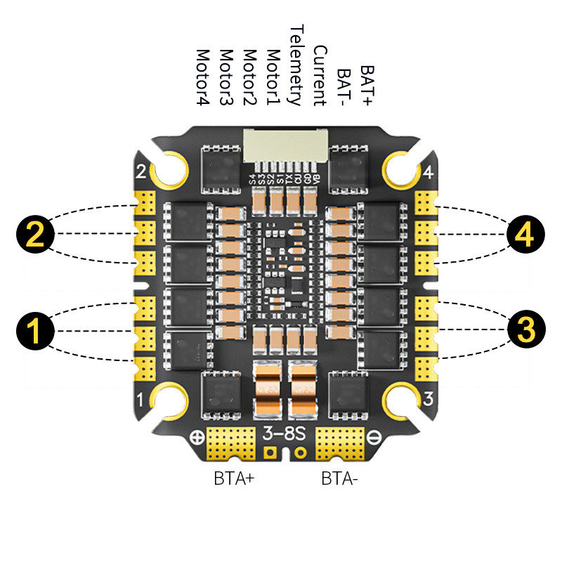 Aocoda-RC 3055/3065/3075 AM32 32Bit 55A/65A/75A 4-IN-1 ESC