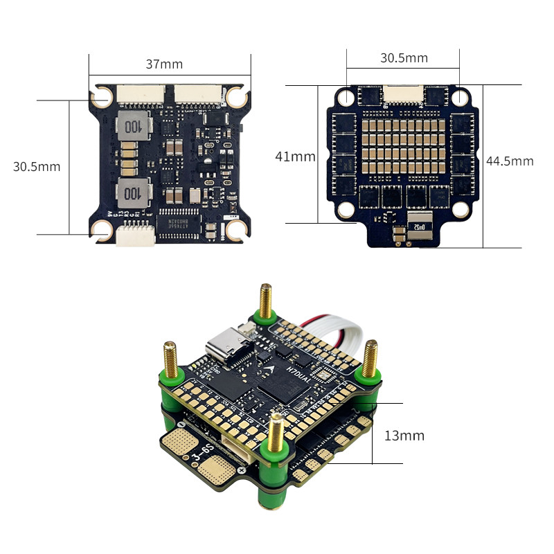 Aocoda-RC H760Stack H7DUAL FC AM32 60A ESC 30X30mm for Racing Drone